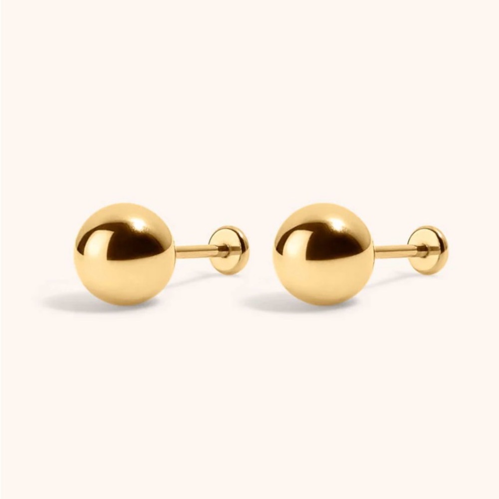 Maison Miru Little Sphere Nap Earrings 6mm NIB
